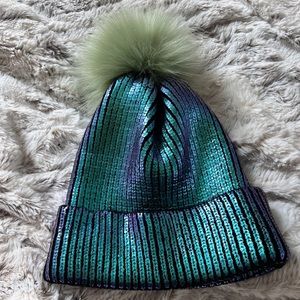 ADRIENNE LANDAU | Iridescent Beanie NWOT